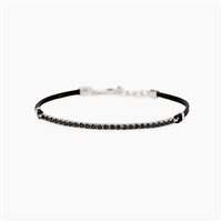 Bracciale Mabina Uomo MIDNIGHT in Argento Cubic Zirconia 534116